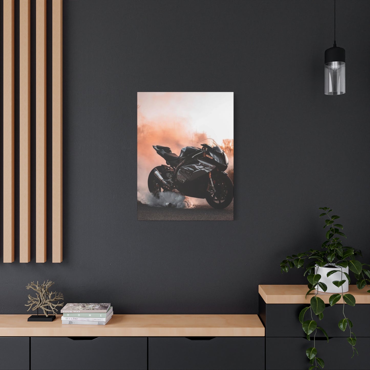 Superbike Burnout Motorcycle Wall Art & Canvas Prints