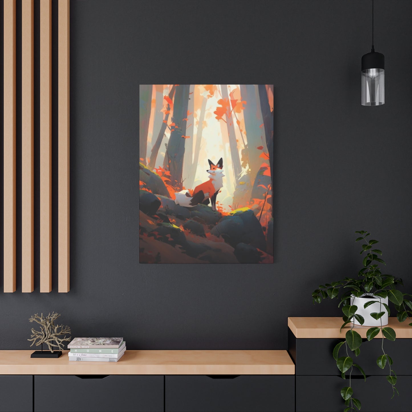 Fox in Forest Wall Art & Canvas Prints