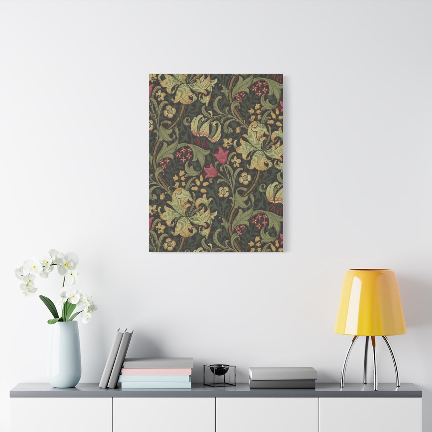 Olive Green Texture Leaves Garden Prints Wall Art & Canvas Prints