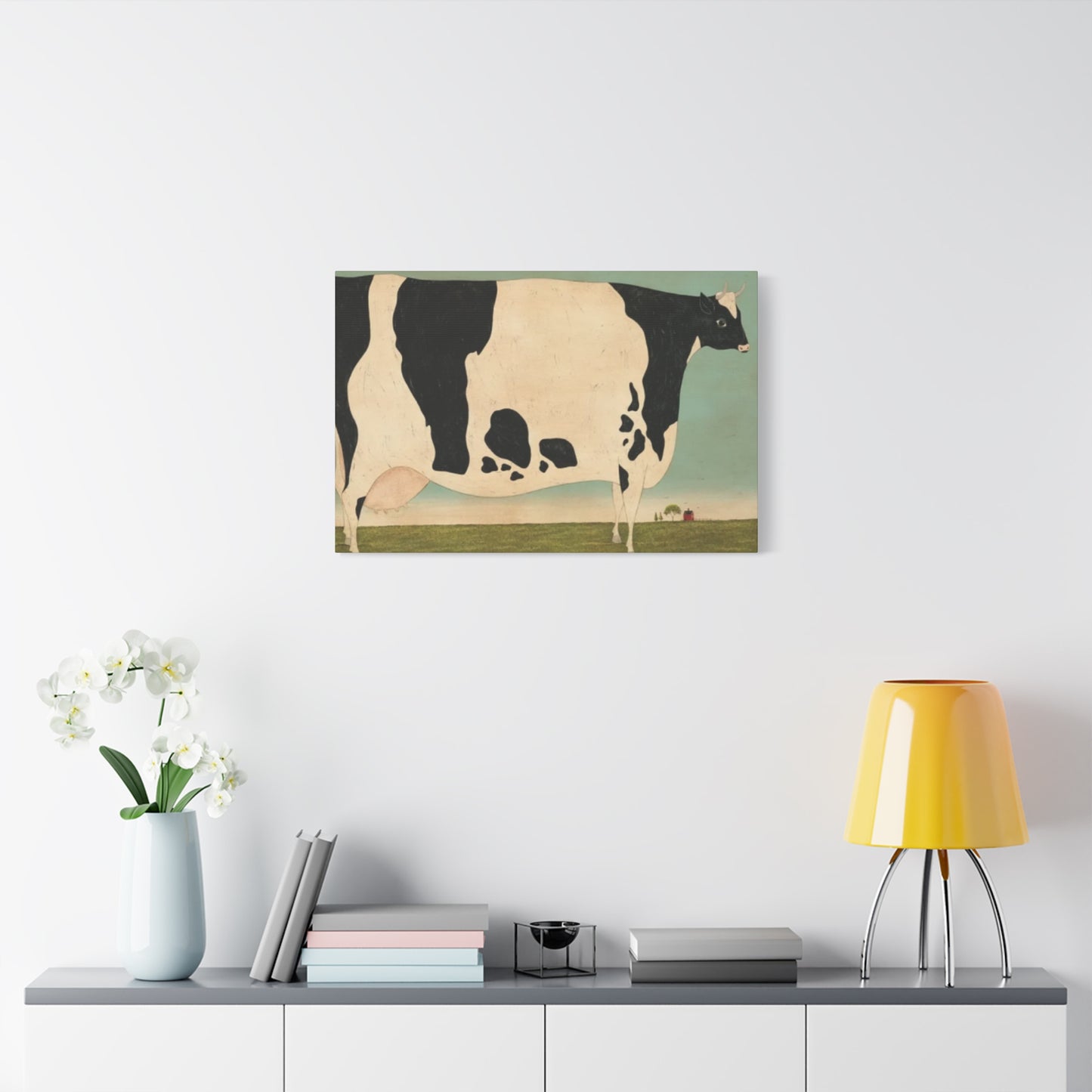 Cow in The Farm Kimble Warren Wall Art & Canvas Prints