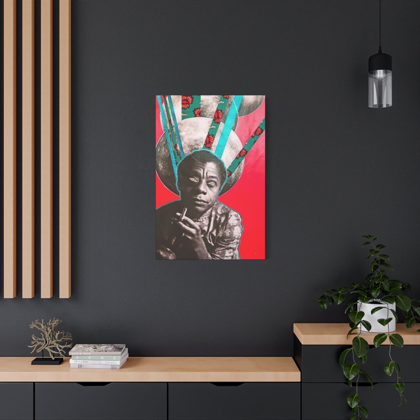 High Man Painting Mixed Media Wall Art & Canvas Prints