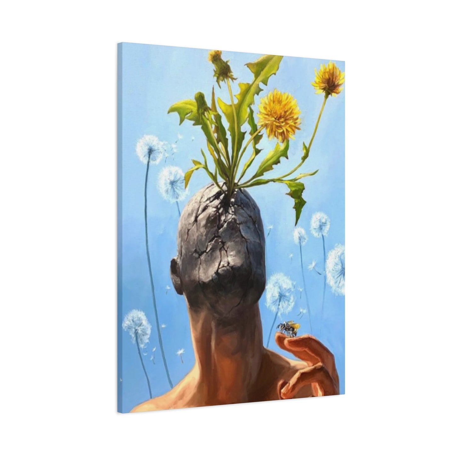 Plant In A Face Modernism Wall Art & Canvas Prints