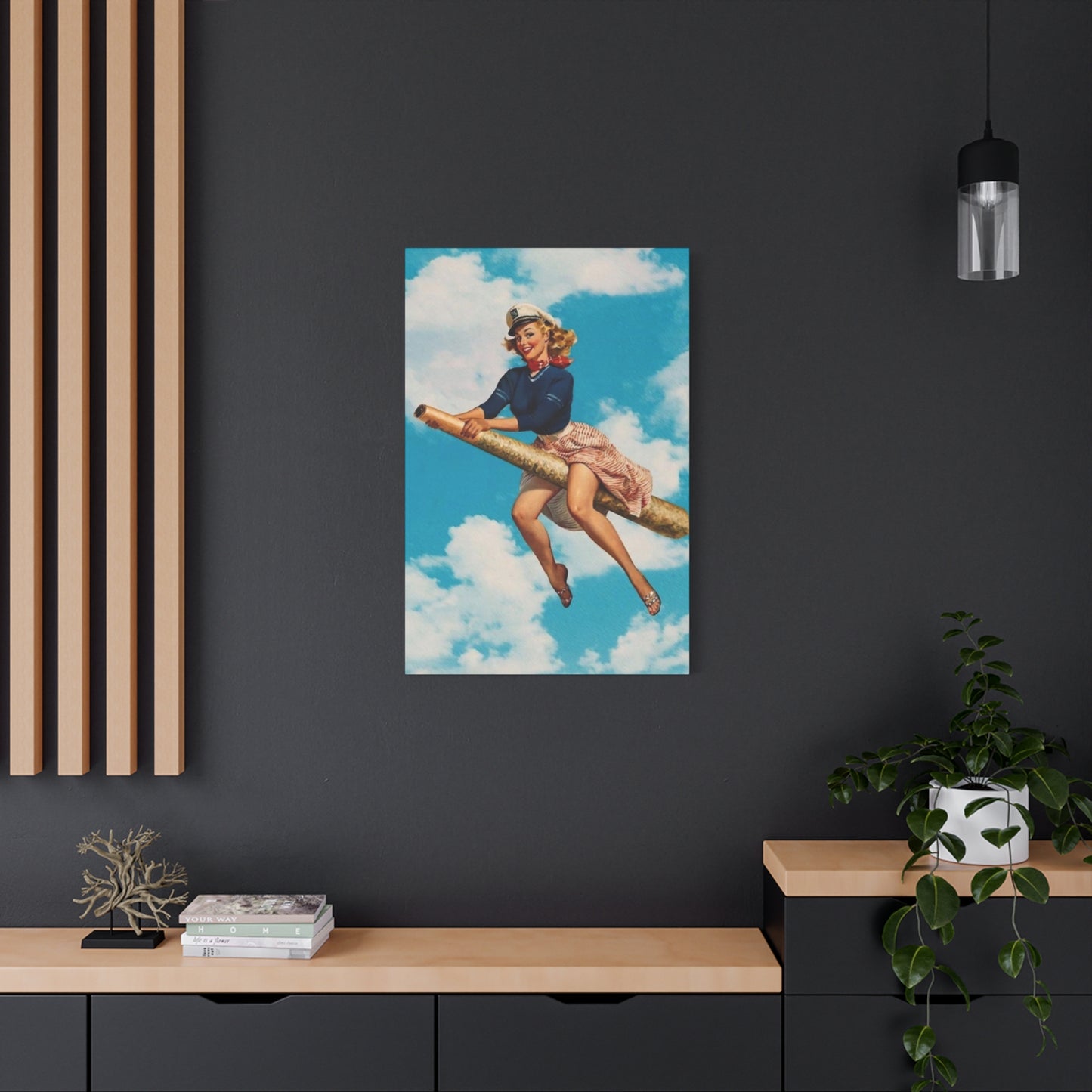 Angel On Joint Marijuana Wall Art & Canvas Prints