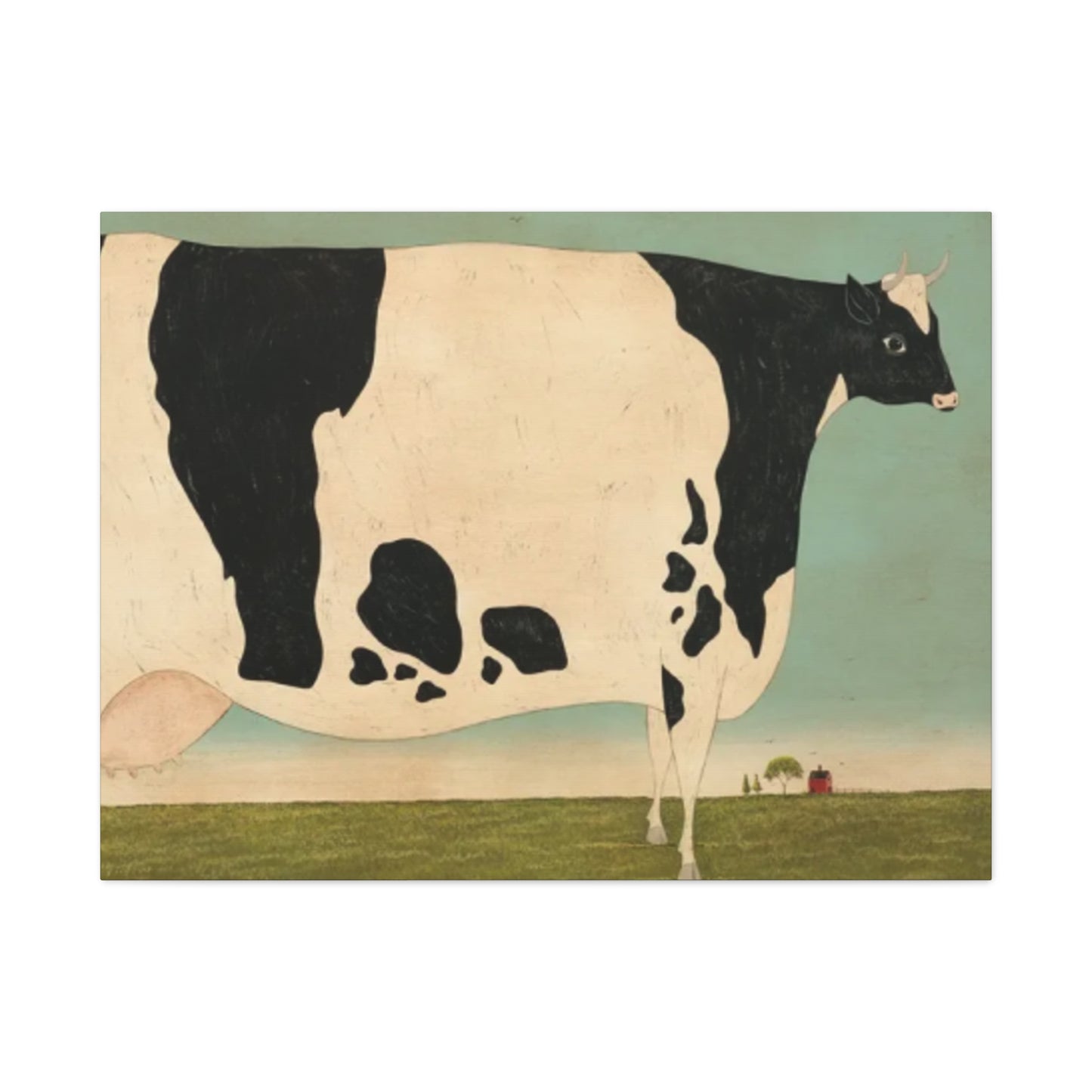 Cow in The Farm Kimble Warren Wall Art & Canvas Prints