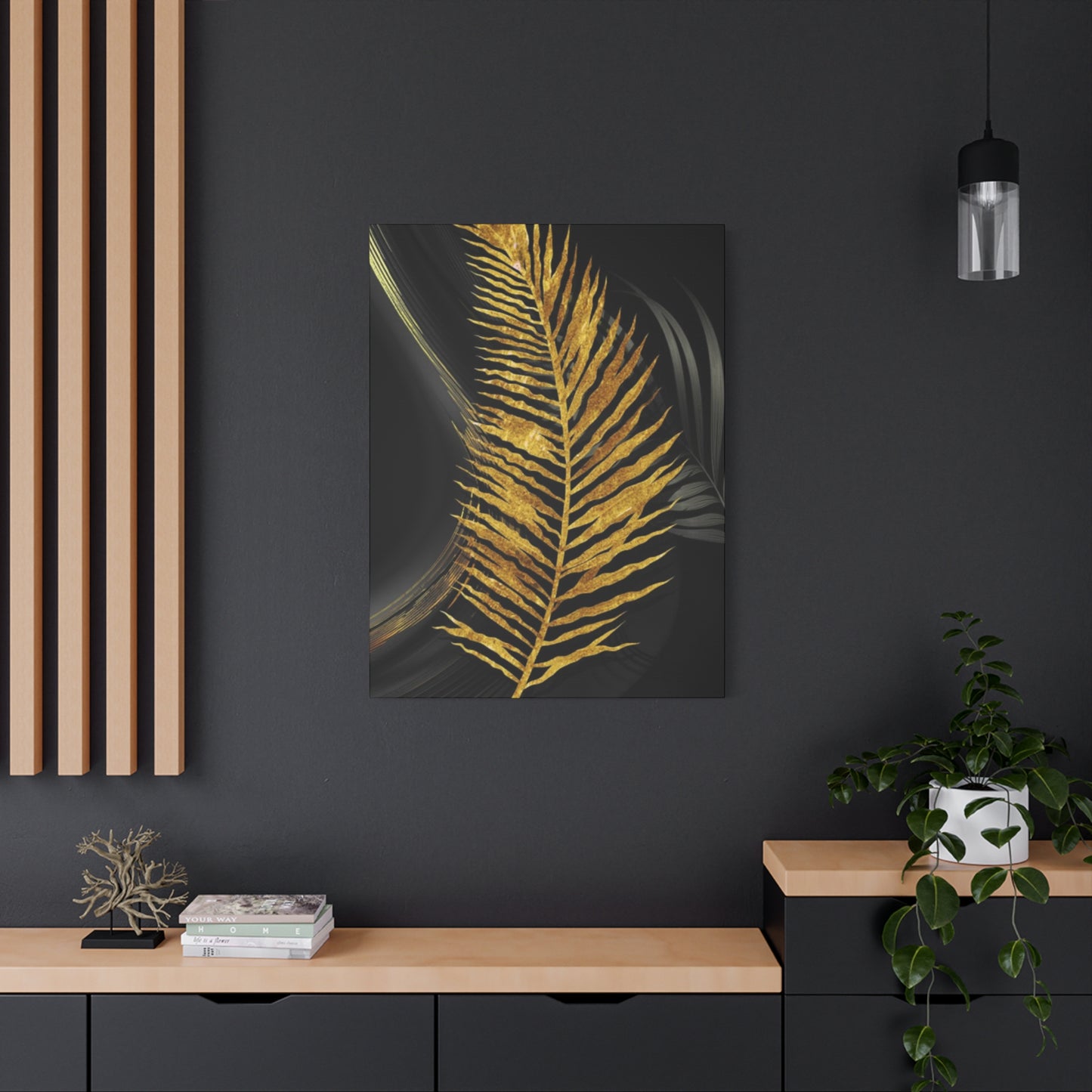 Golden Leaf Art Wall Art & Canvas Prints