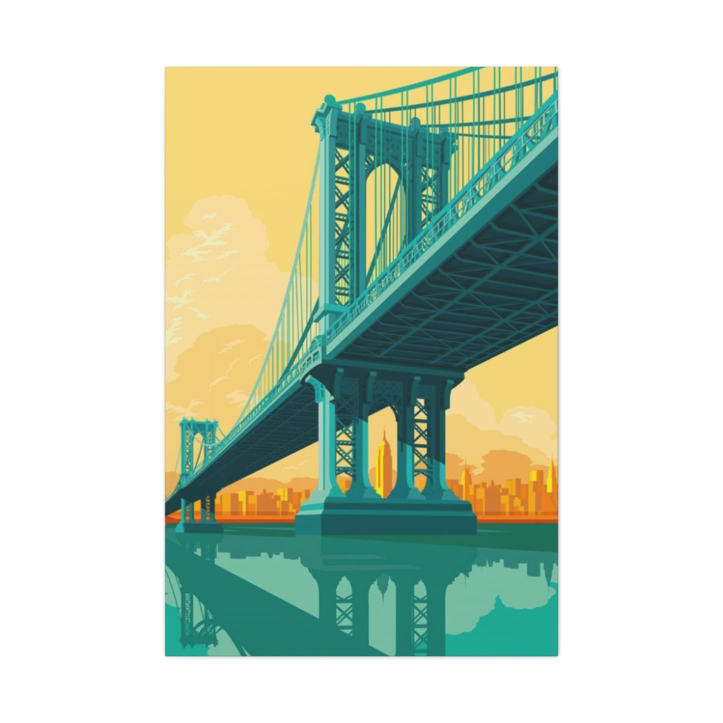 Manhattan Bridge Of New York City Wall Art & Canvas Prints