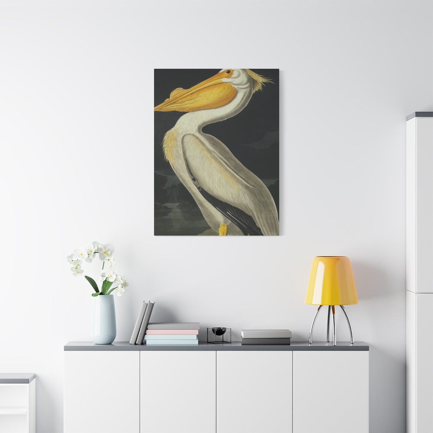 Fat Beak Pelican Painting Wall Art & Canvas Prints