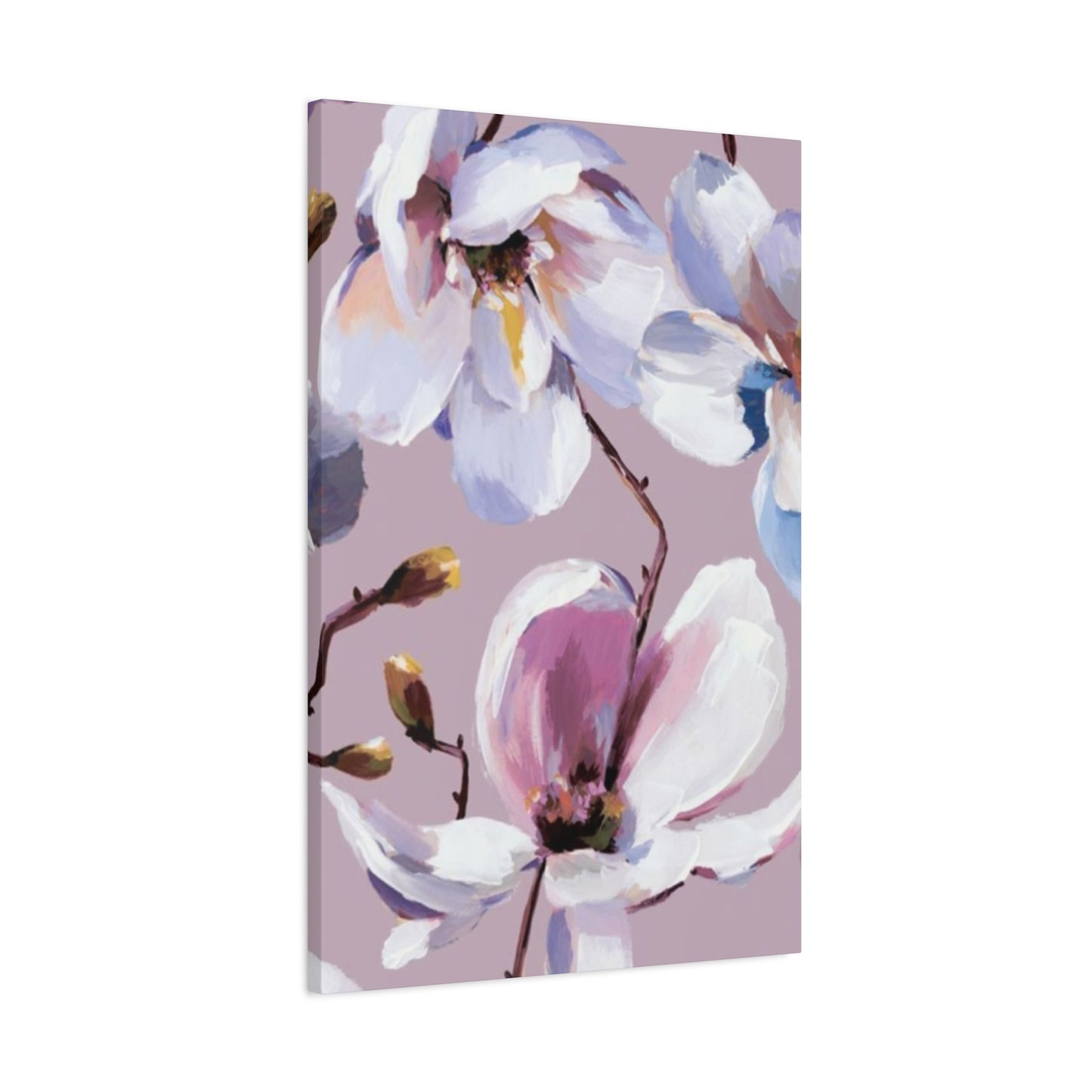 Purple Magnolia Flower Painting Wall Art & Canvas Prints