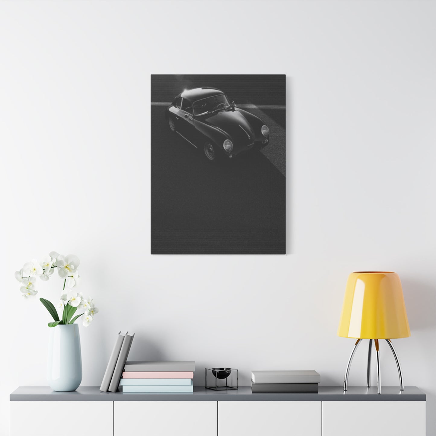 Black Vintage Car Man Cave Wall Art & Canvas Prints