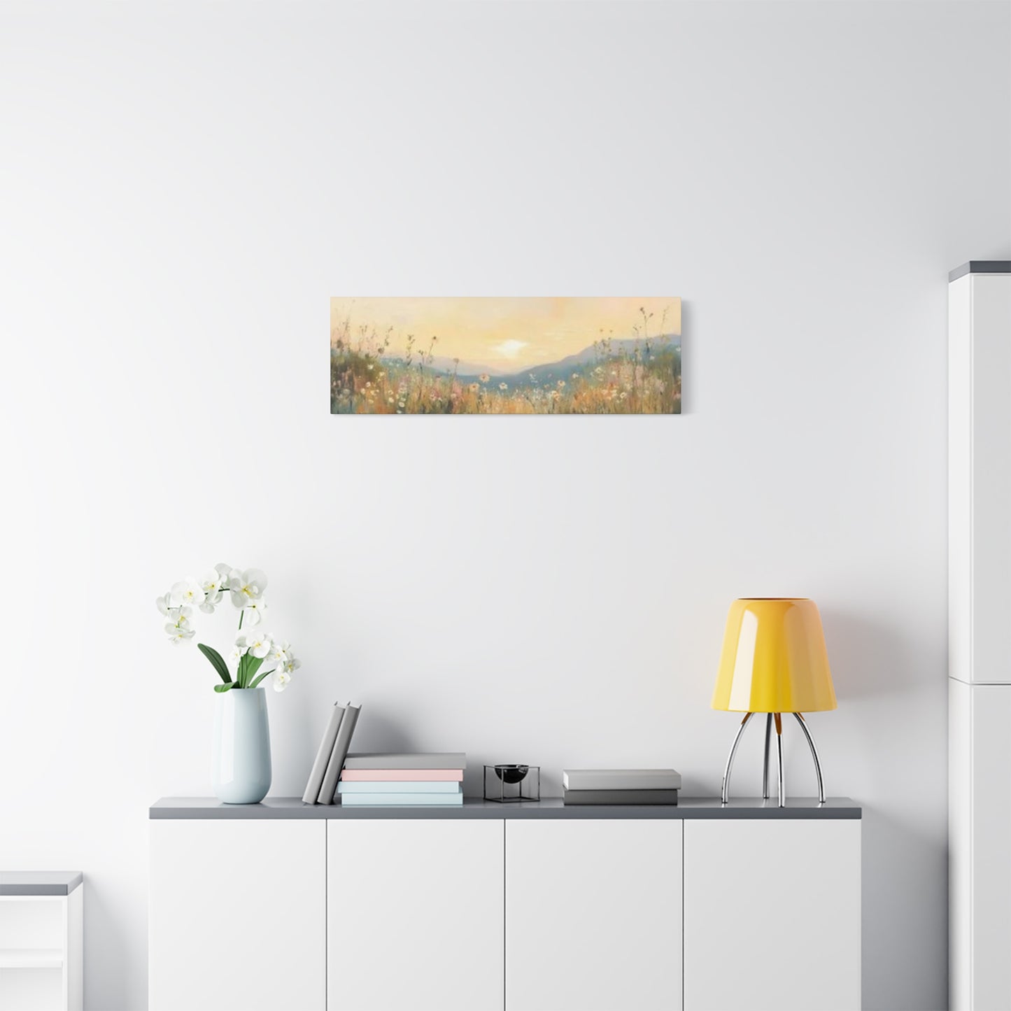 Sunset In Mountain Panoramas Wall Art & Canvas Prints