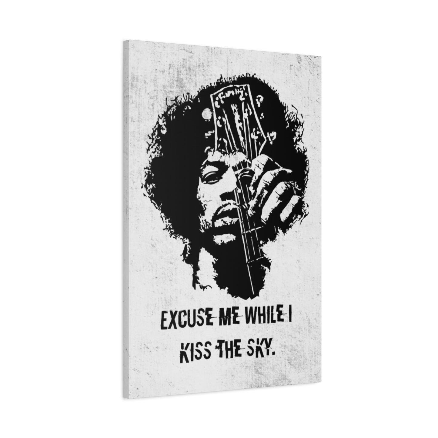 Monochrome Jimi Hendrix Poster Wall Art & Canvas Prints