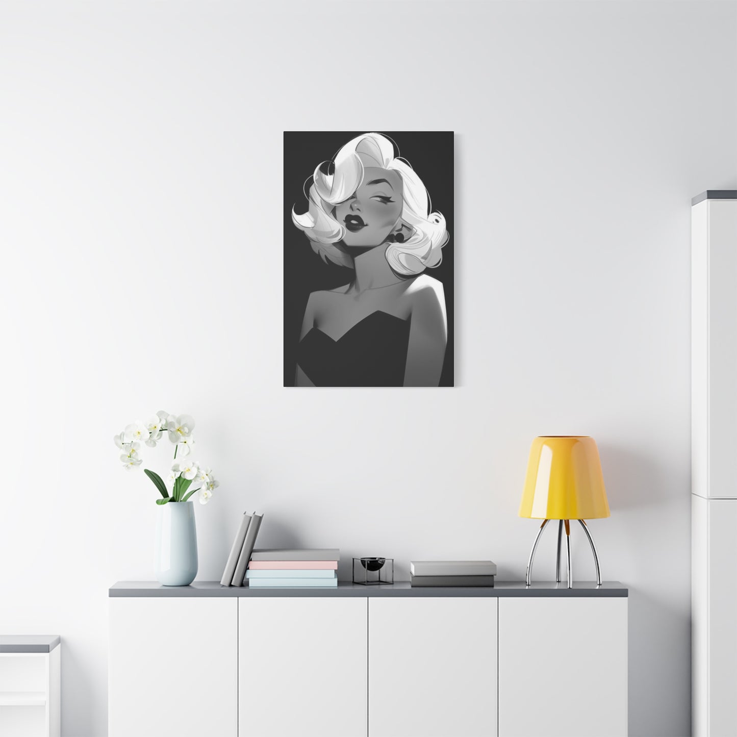 Beautiful Marilyn Monroe Cartoon Wall Art & Canvas Prints