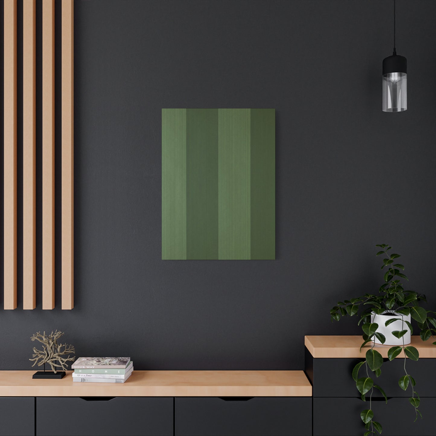 Beautiful Lines Of Olive Green Wall Art & Canvas Prints