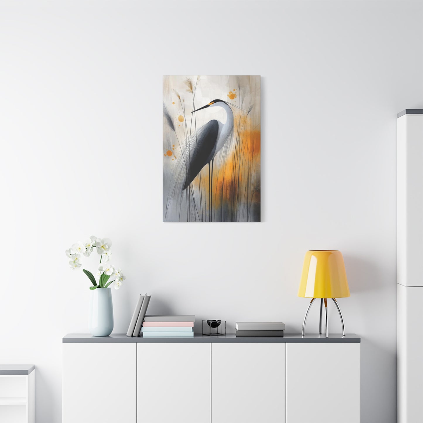 Beautiful Herons Drawing Wall Art & Canvas Prints