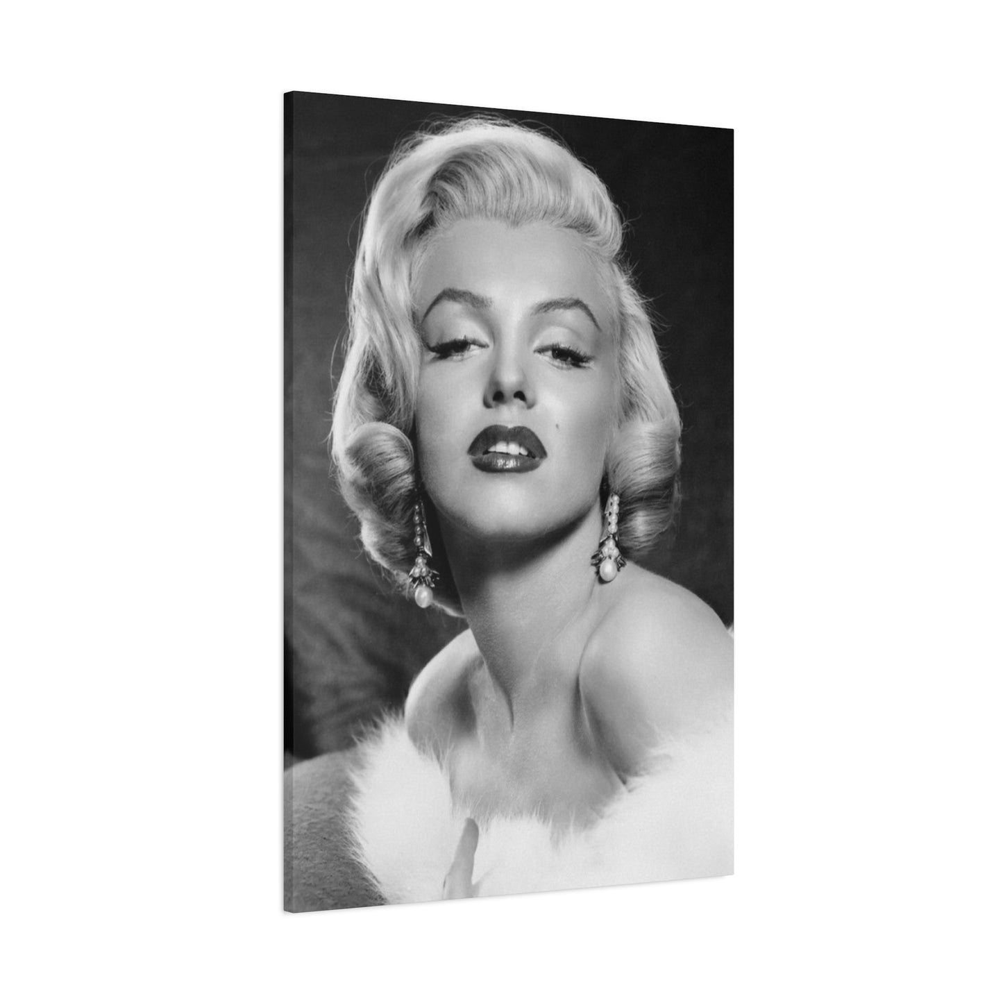 Grayscale Marilyn Monroe Beautiful Poster Wall Art & Canvas Prints