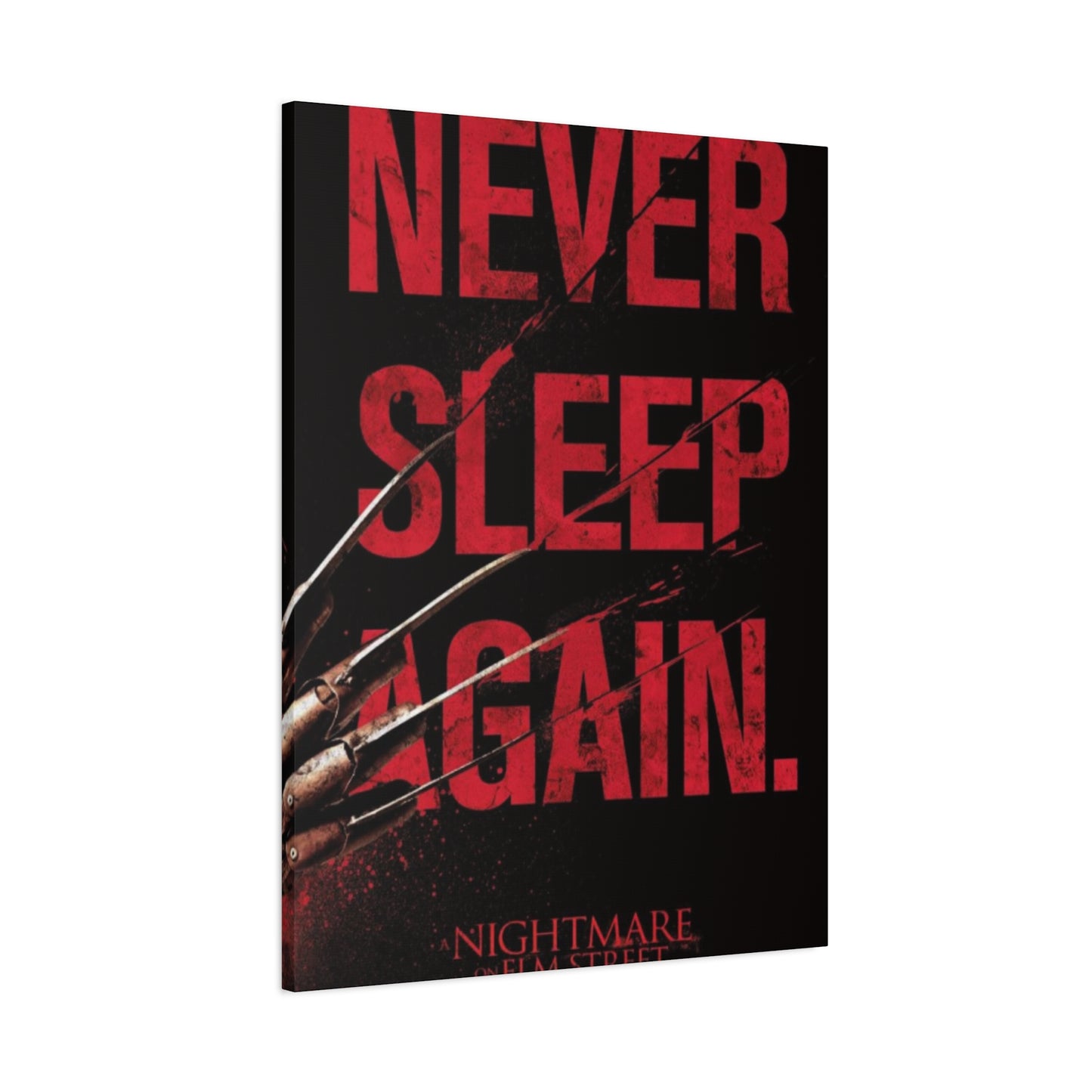 Never Sleep Again Horror Wall Art & Canvas Prints