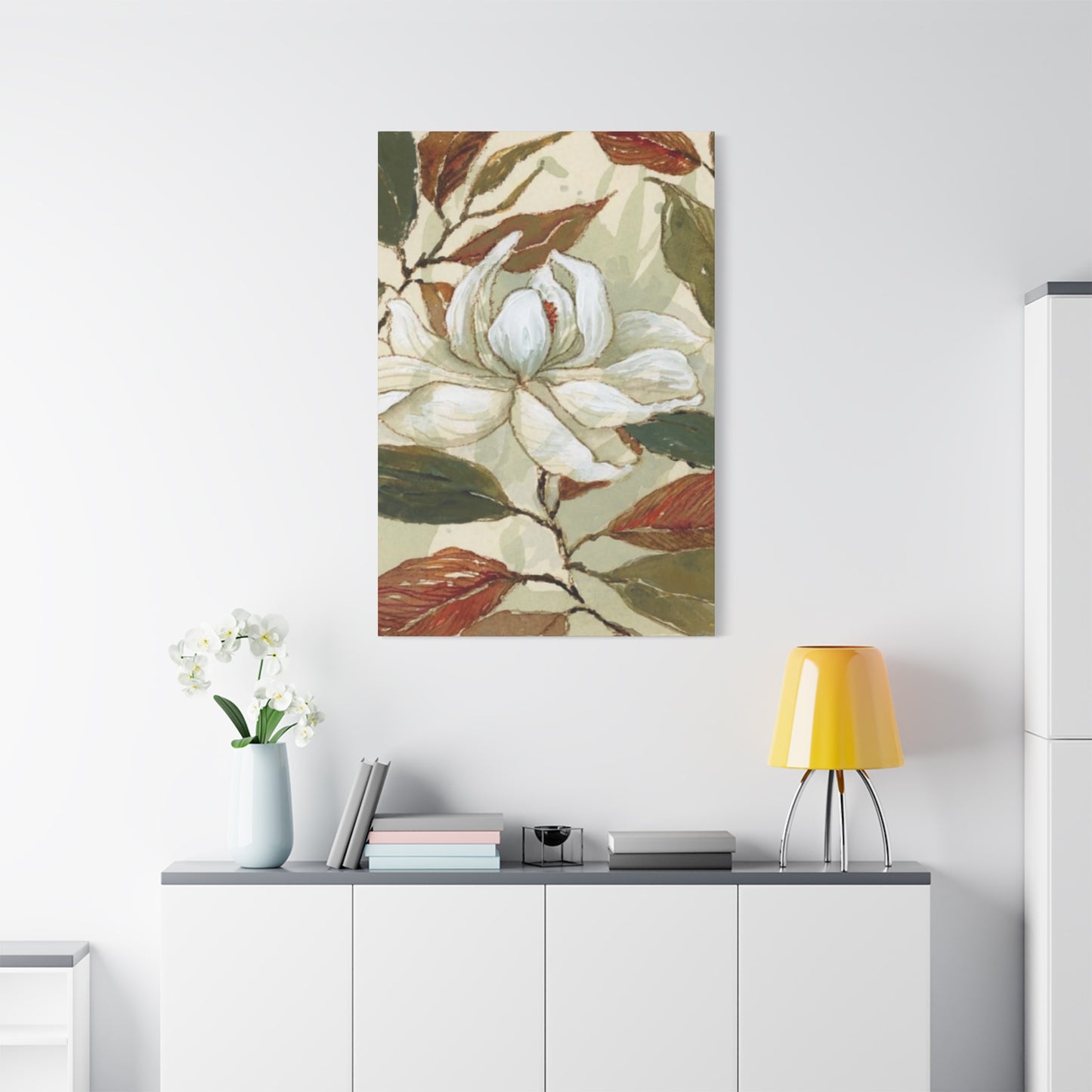 White Magnolia Flower Wall Art & Canvas Prints