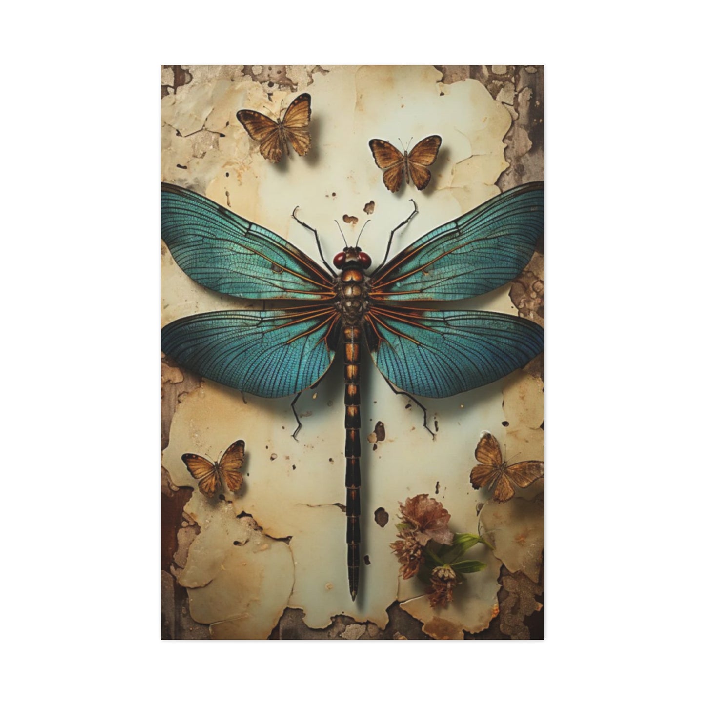 Earthy Dragonfly Wall Art & Canvas Prints