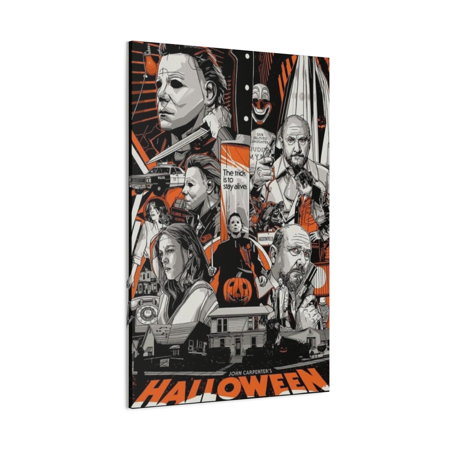 Halloween Horror Movie Poster Wall Art & Canvas Prints