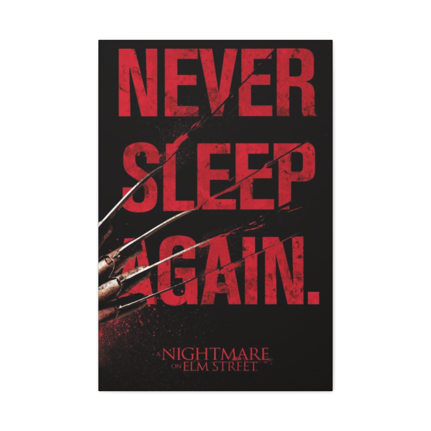 Never Sleep Again Horror Wall Art & Canvas Prints