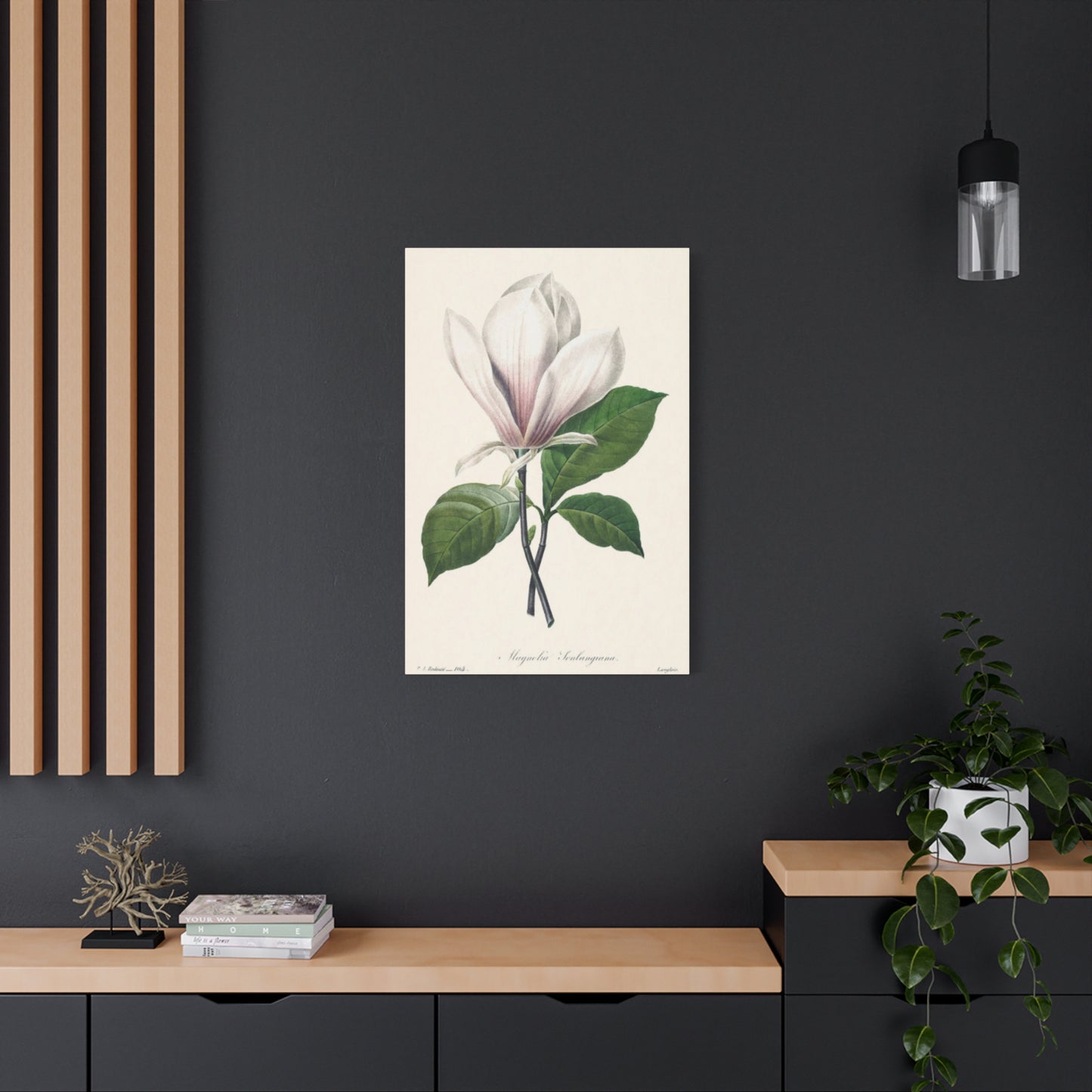 Beautiful Pink Magnolia Flower Painting Wall Art & Canvas Prints