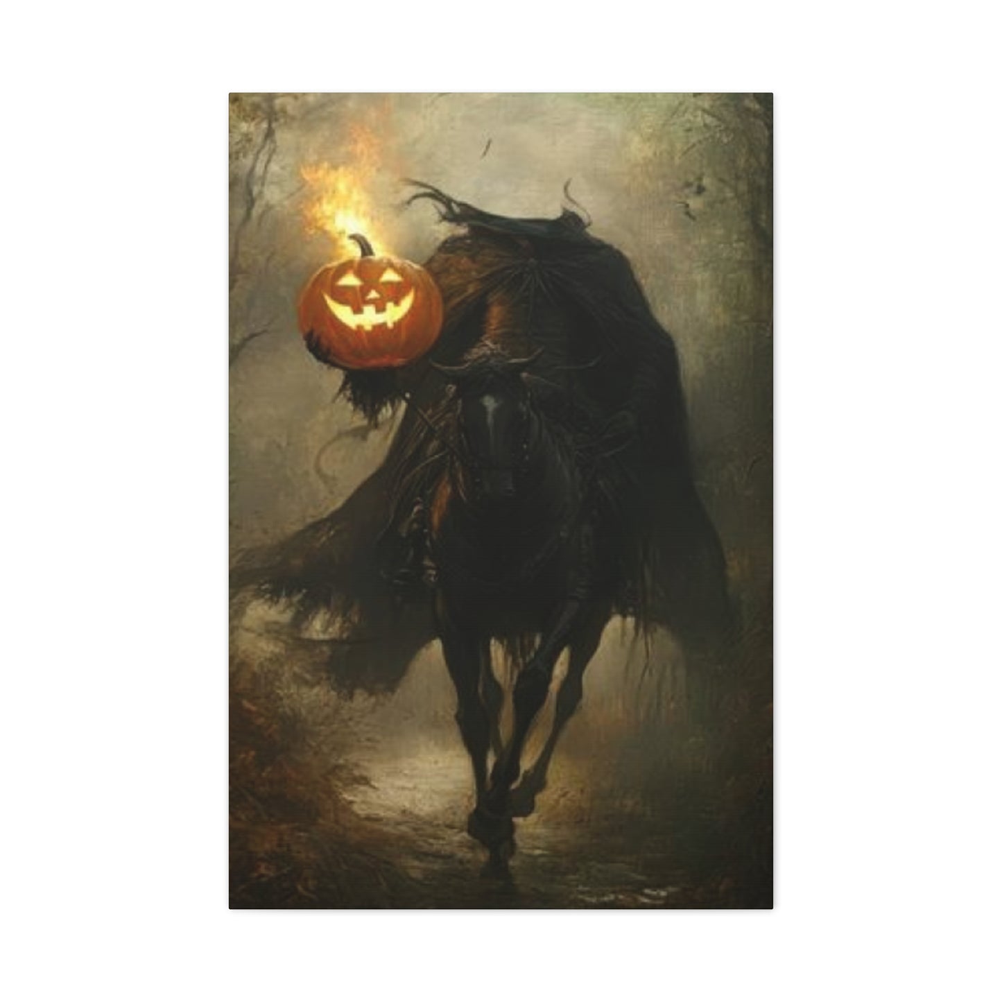 Halloween Horse Rider Wall Art & Canvas Prints