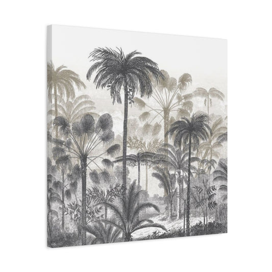 Monochrome Palm Tree Painting Wall Art & Canvas Prints