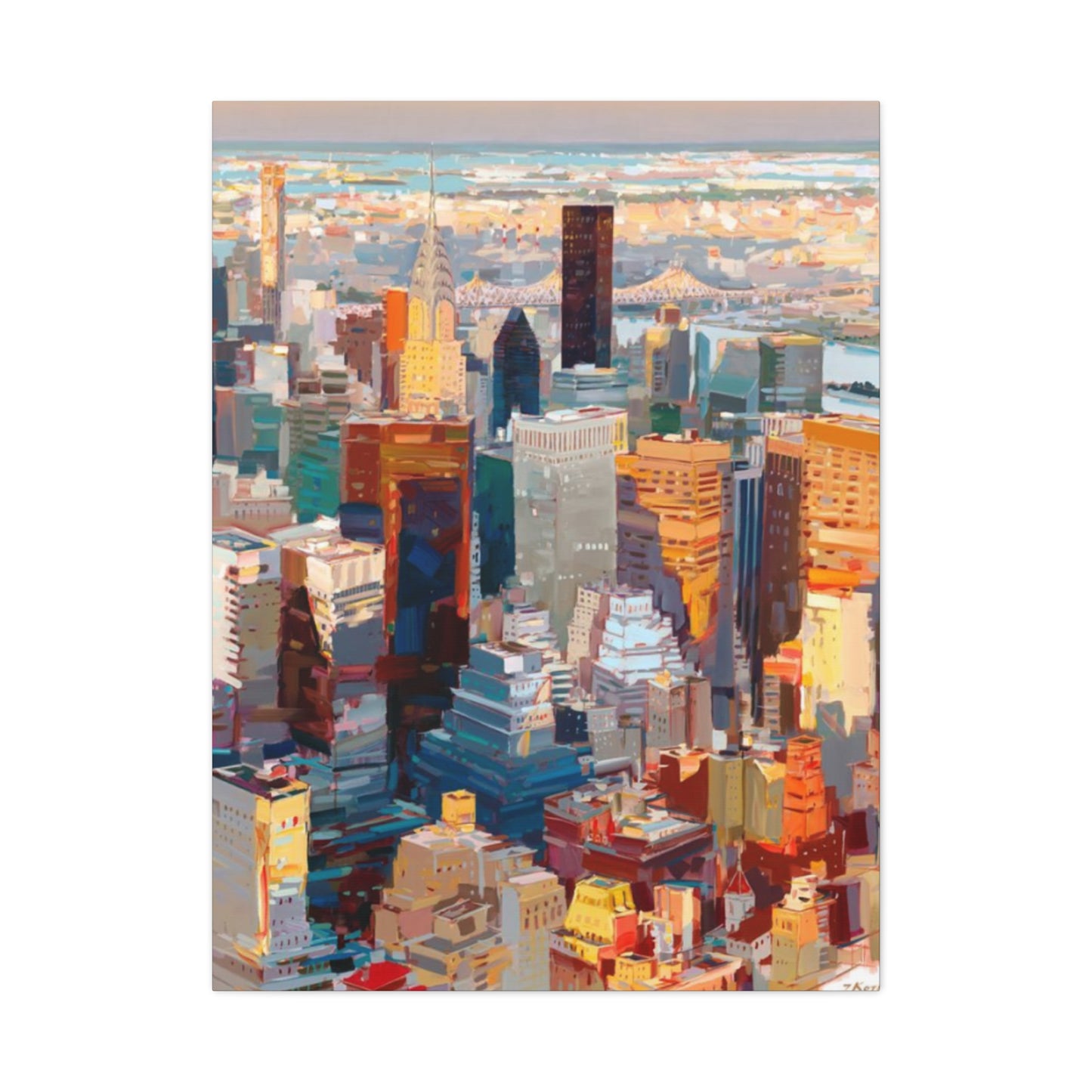 Manhattan City Skyline NYC Skylines Wall Art & Canvas Prints