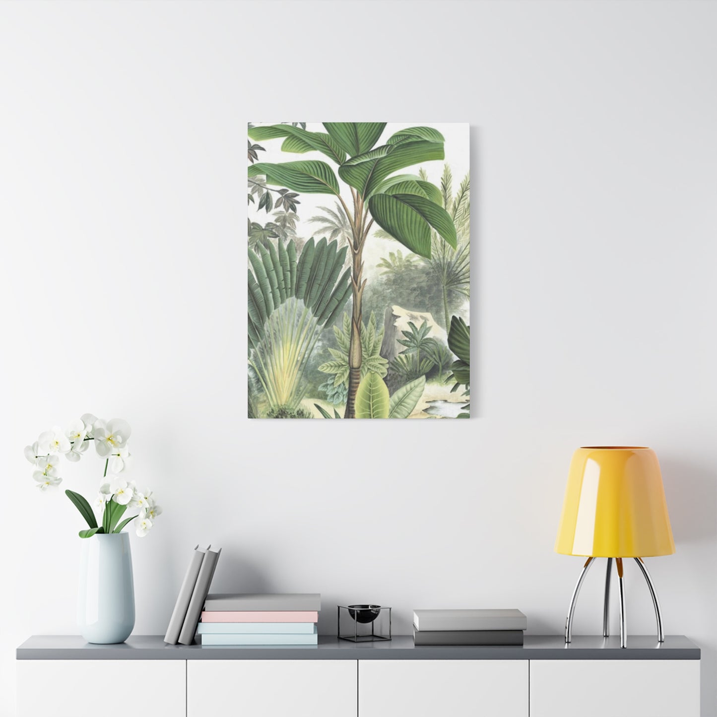 Palm Tree Green Leaves In Forest Wall Art & Canvas Prints