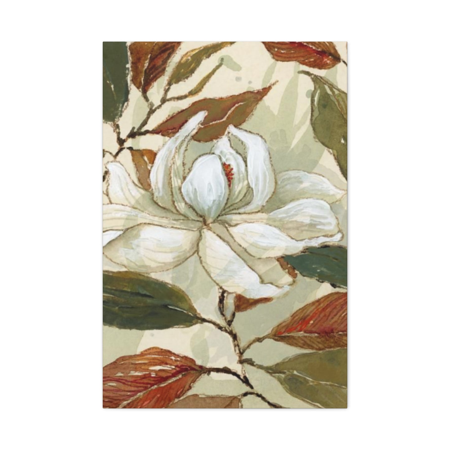 White Magnolia Flower Wall Art & Canvas Prints