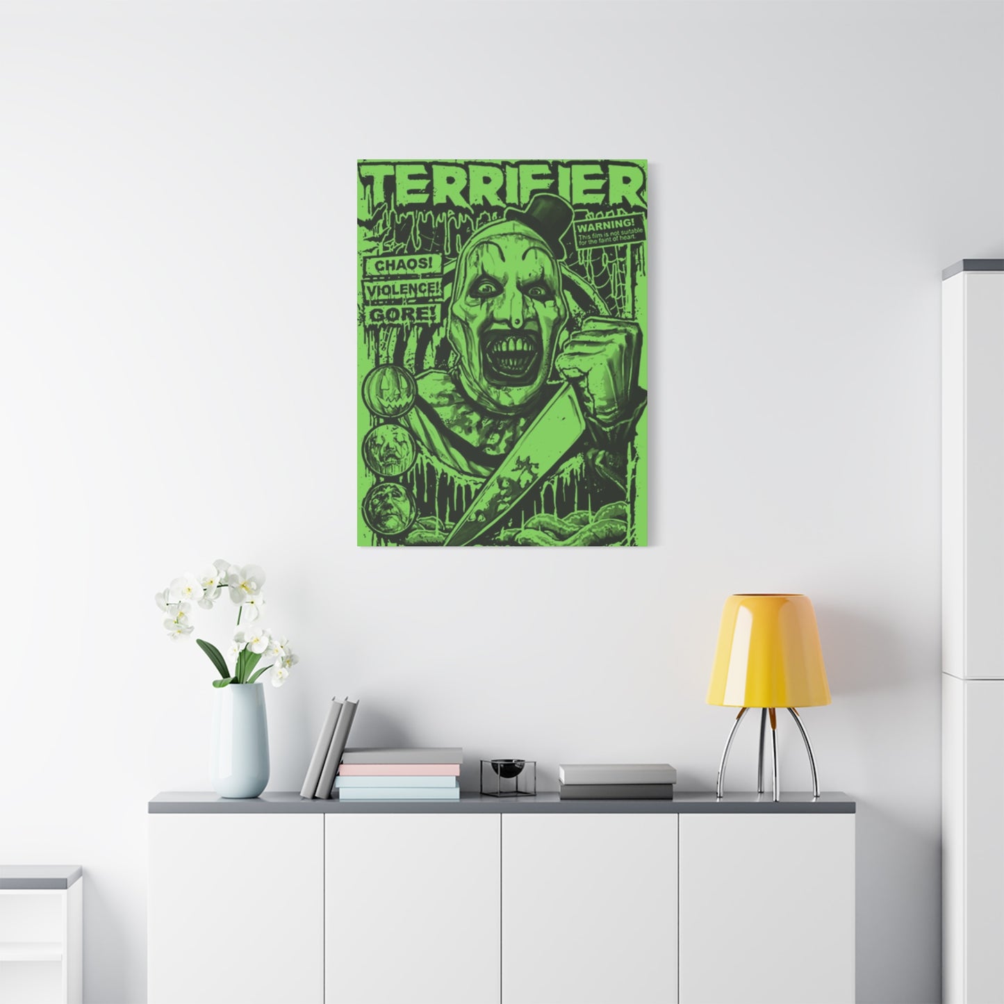 Terrifier Horror Movie Poster Wall Art & Canvas Prints