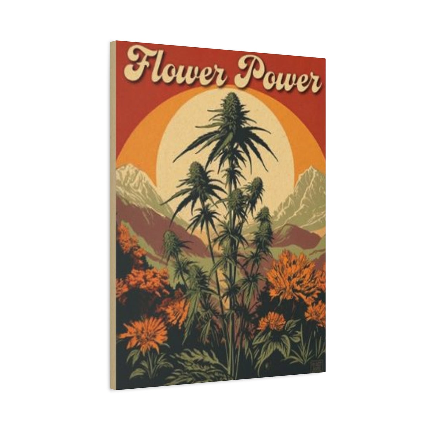 Flower Power Marijuana Wall Art & Canvas Prints