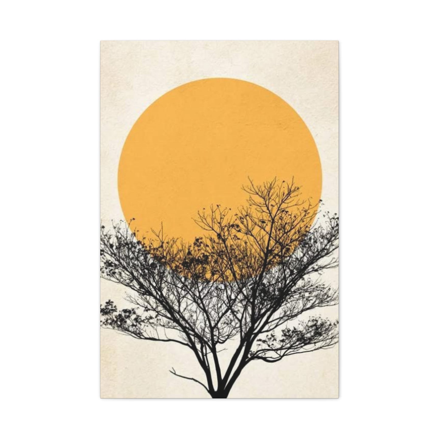 Sunset And Tree Modernism Wall Art & Canvas Prints