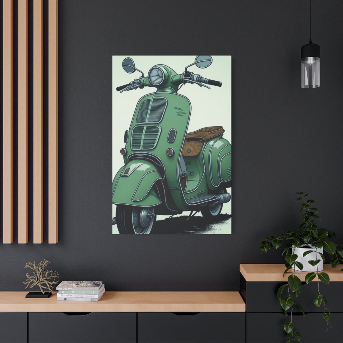 Jesper Scooter Poster Motorcycle Wall Art & Canvas Prints