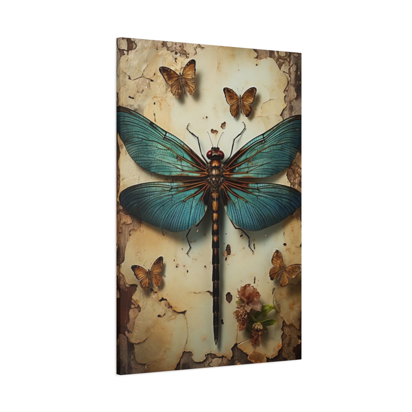 Earthy Dragonfly Wall Art & Canvas Prints