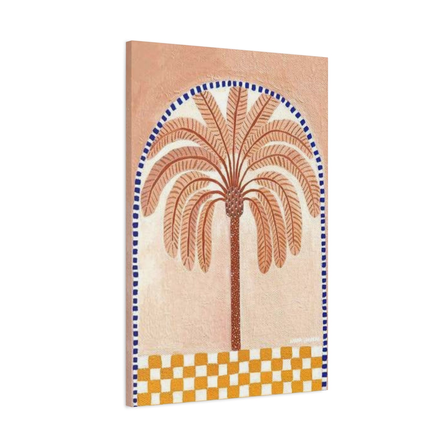 Palm Tree In Egyptian Architecture Wall Art & Canvas Prints