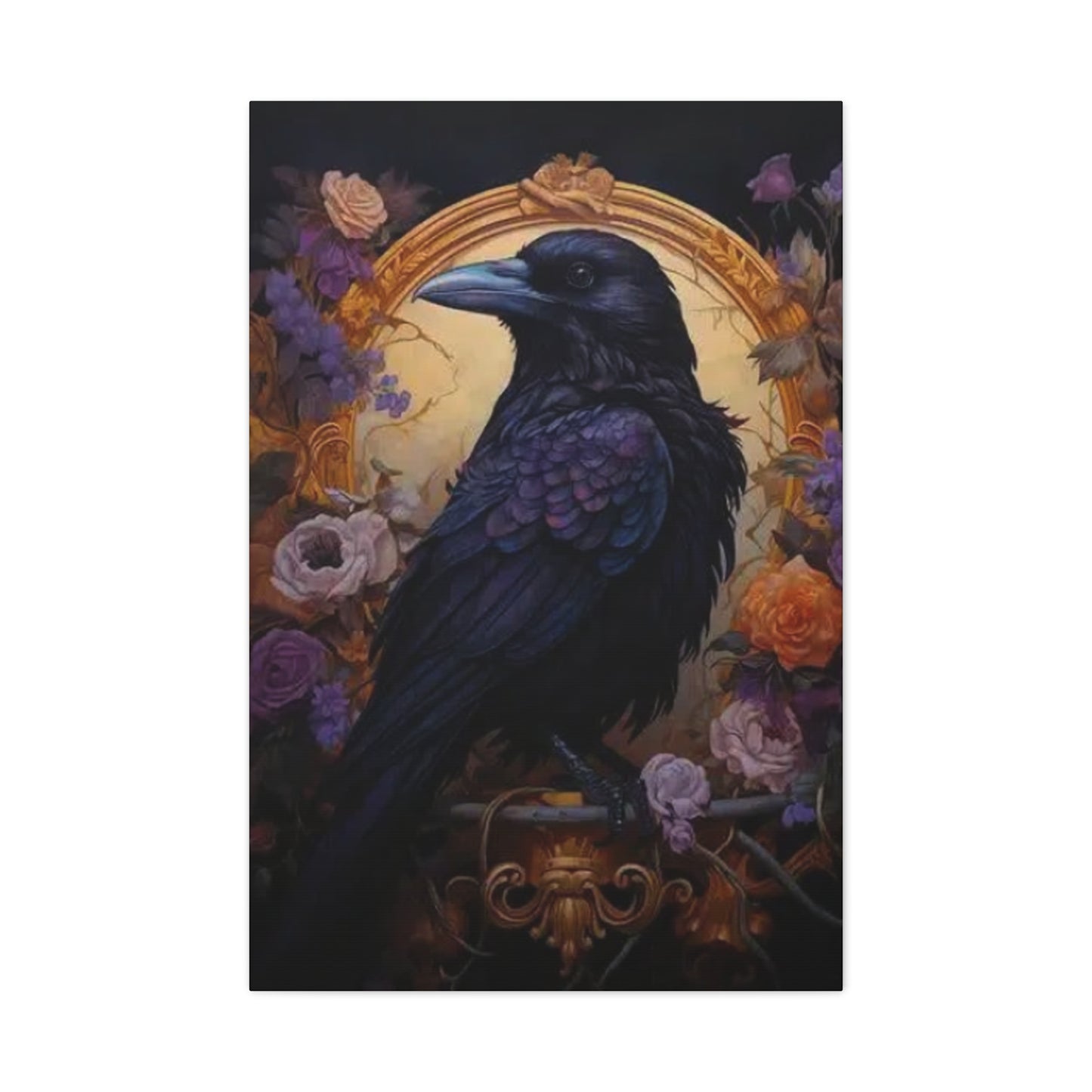 Scary Crow Wall Art & Canvas Prints