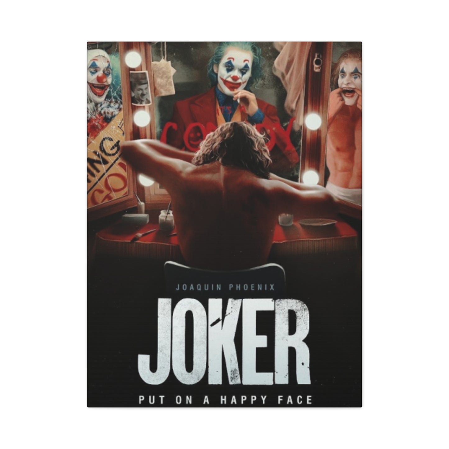 Joker Horror Movie Poster Wall Art & Canvas Prints