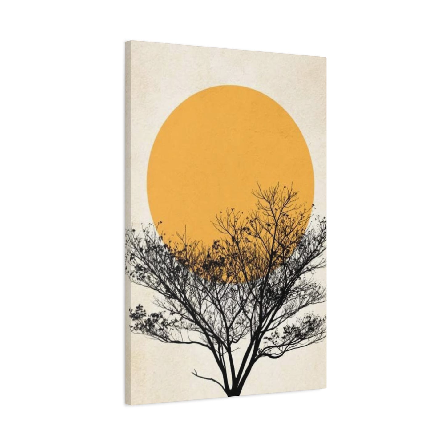 Sunset And Tree Modernism Wall Art & Canvas Prints