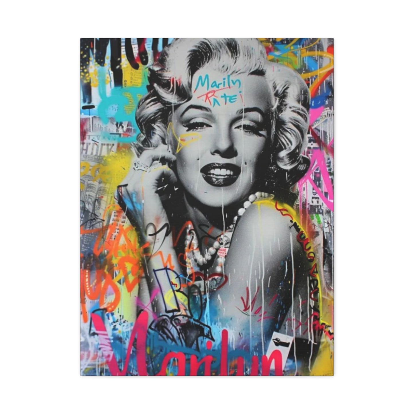 Marilyn Monroe Abstract Drawing Wall Art & Canvas Prints