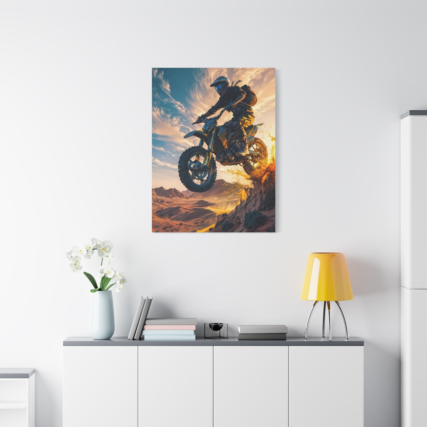 Bike Riding Motorcycle Wall Art & Canvas Prints