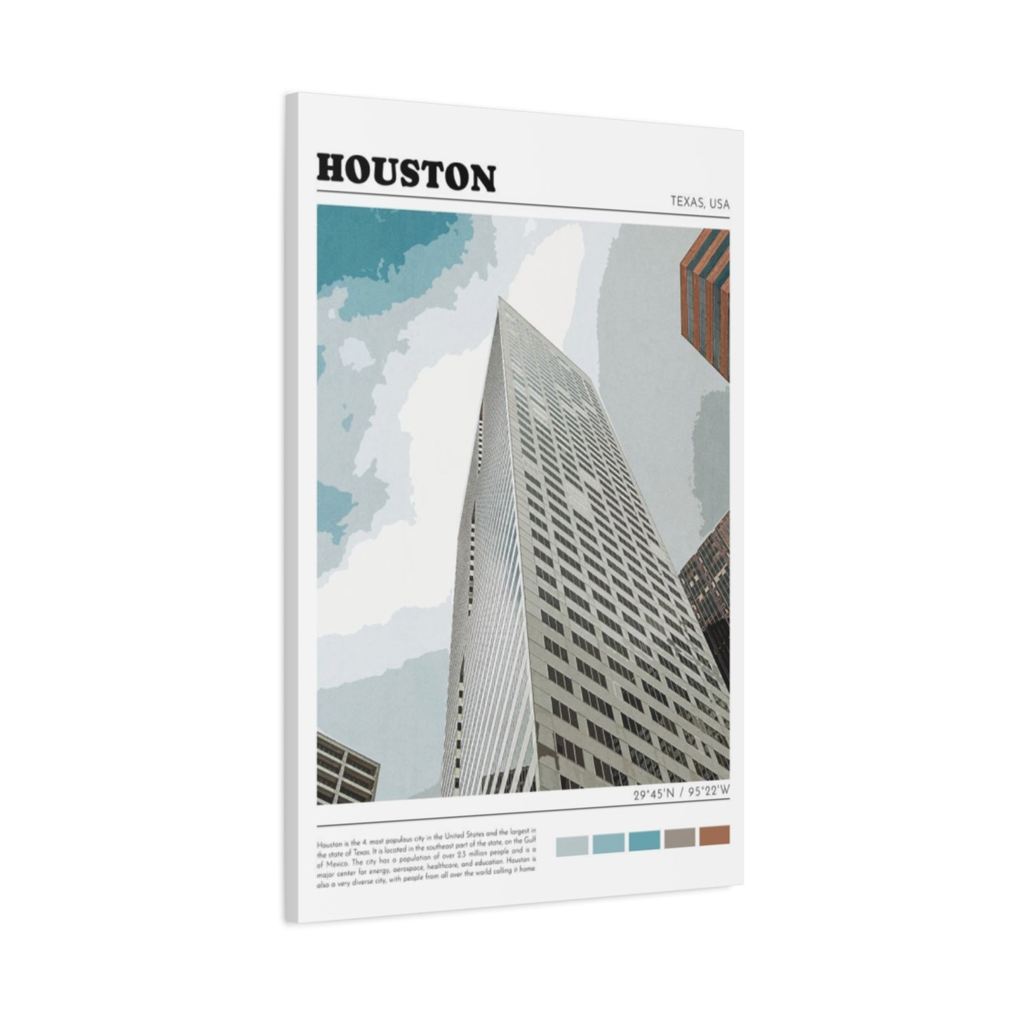 Building in Houston Skylines Wall Art & Canvas Prints