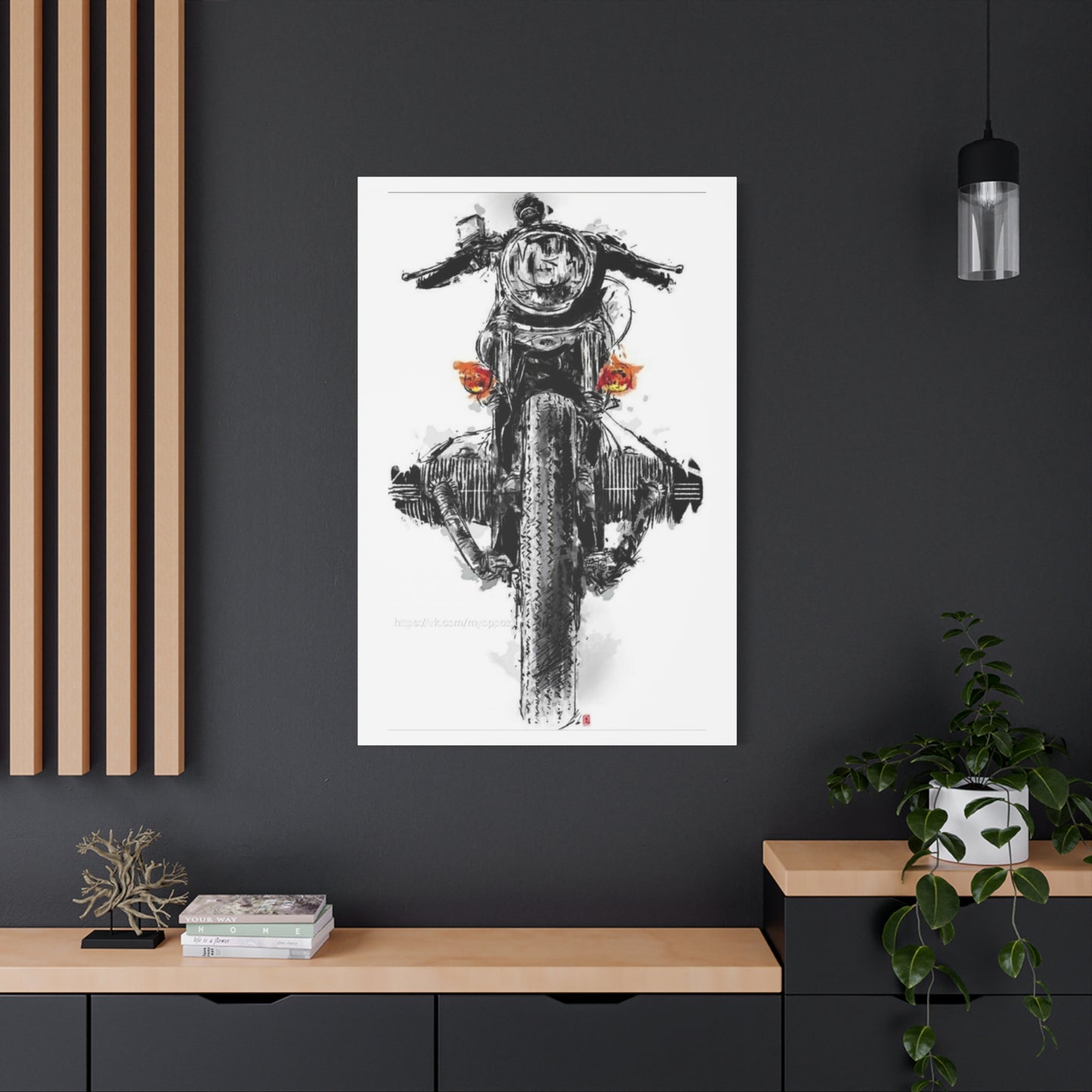 Boxer Engine Bike Poster Motorcycle Wall Art & Canvas Prints