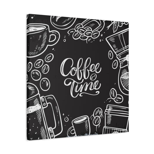 Coffee Time Chalkboard Wall Art & Canvas Prints