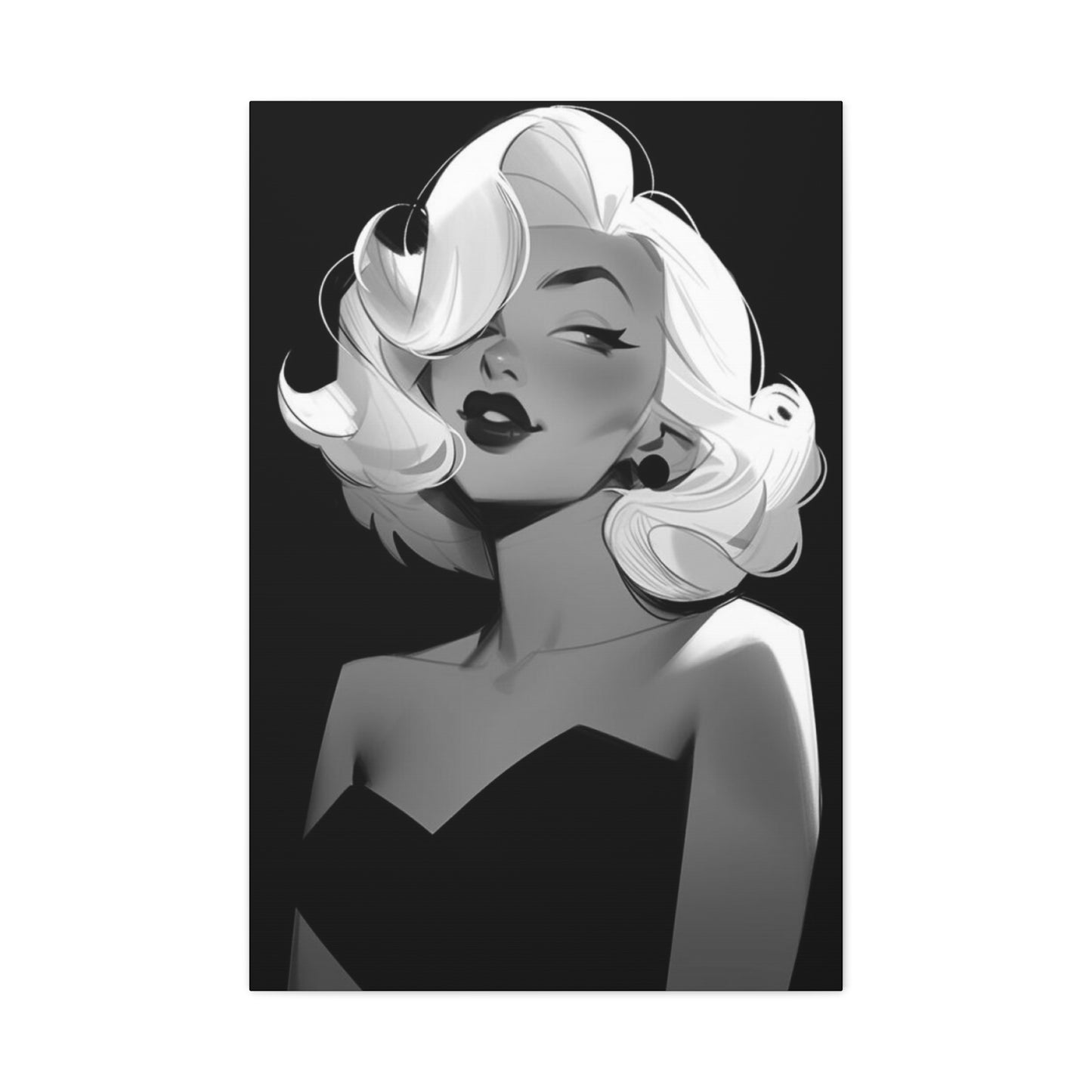 Beautiful Marilyn Monroe Cartoon Wall Art & Canvas Prints