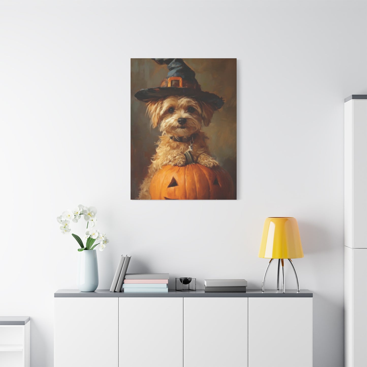 Halloween Dog Wall Art & Canvas Prints