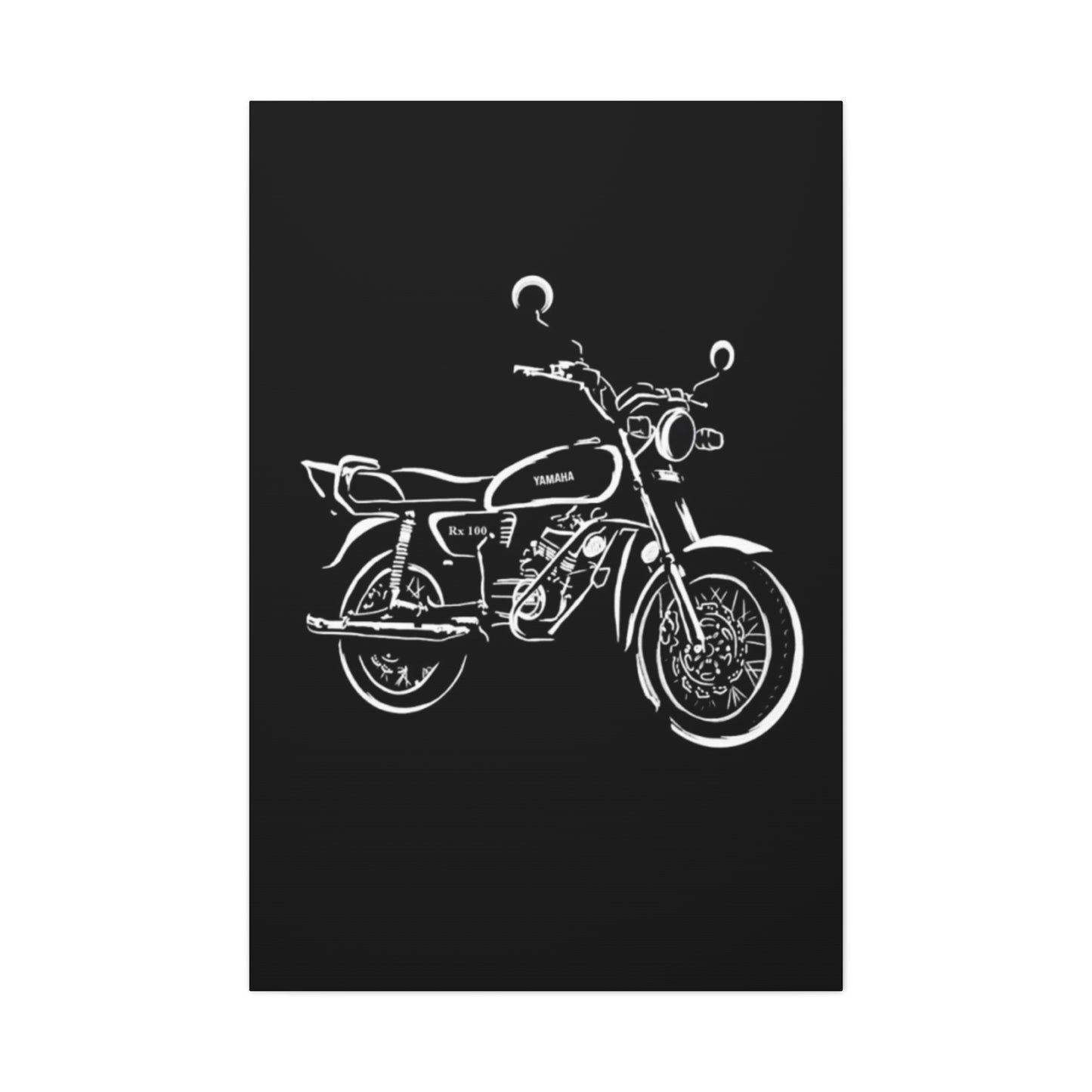 Yamaha RX100 Poster Motorcycle Wall Art & Canvas Prints