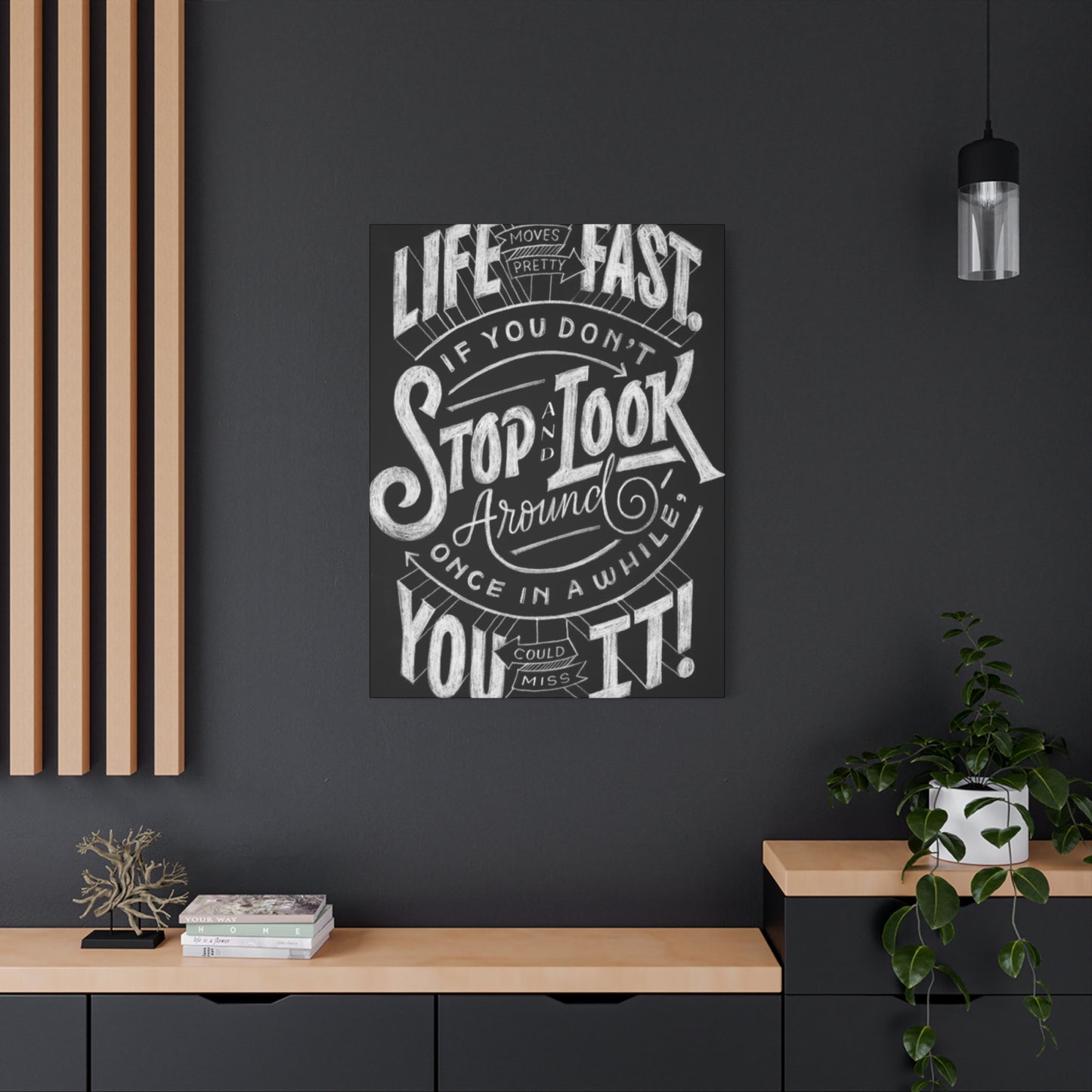 Stop Look Chalkboard Wall Art & Canvas Prints