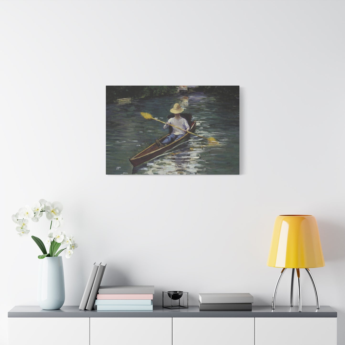 Gustav Kayaking Painting Wall Art & Canvas Prints