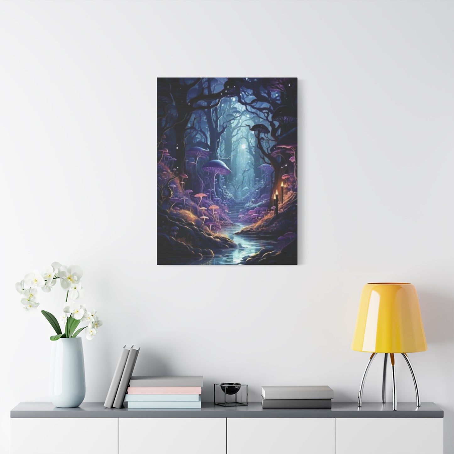 Mushroom Glowing Wildlife Wall Art & Canvas Prints